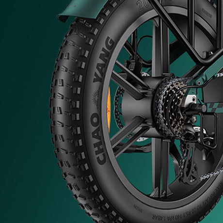 fat tyre on electric bike
