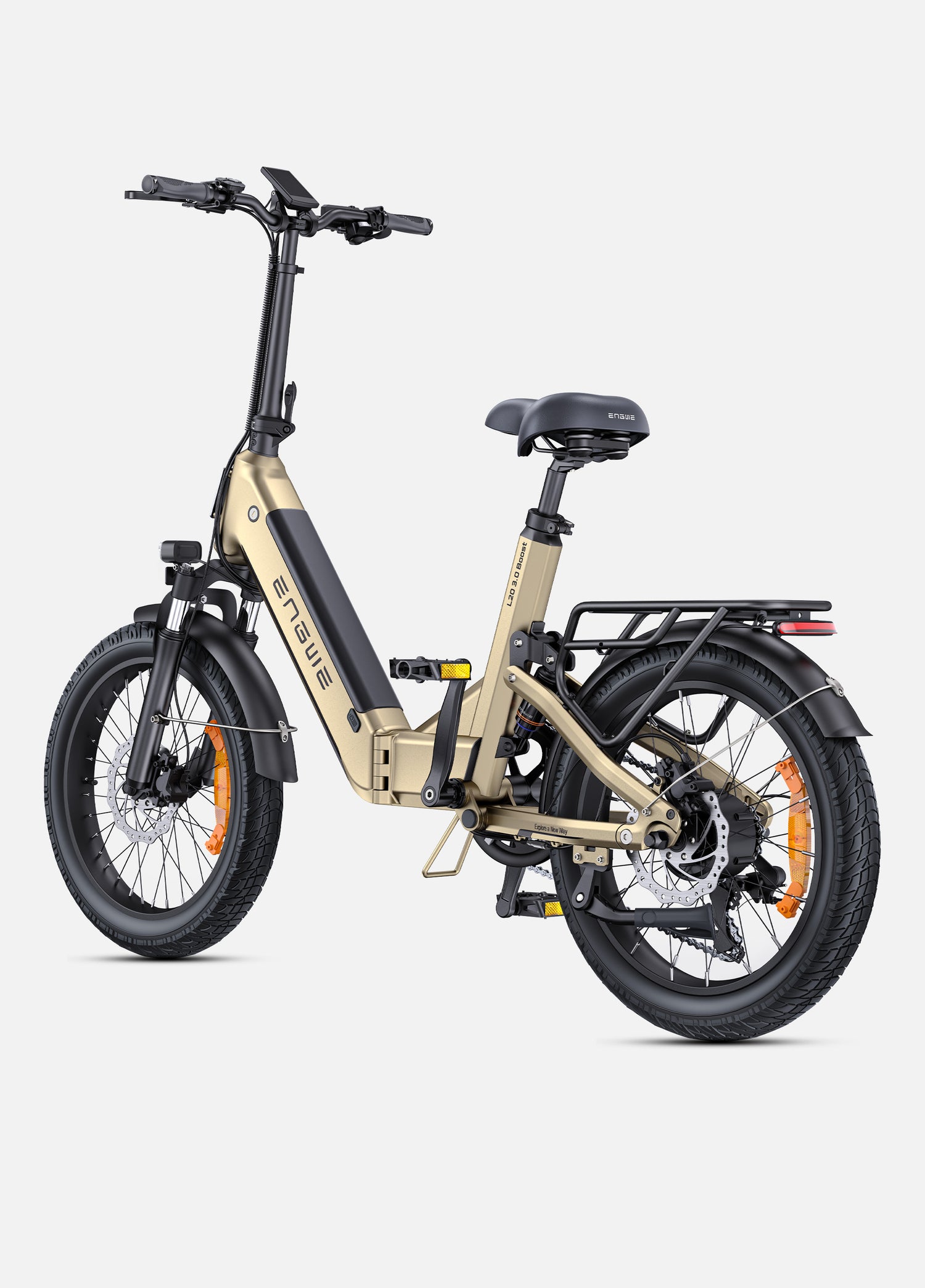 a champagne engwe l20 3.0 boost electronic city bike