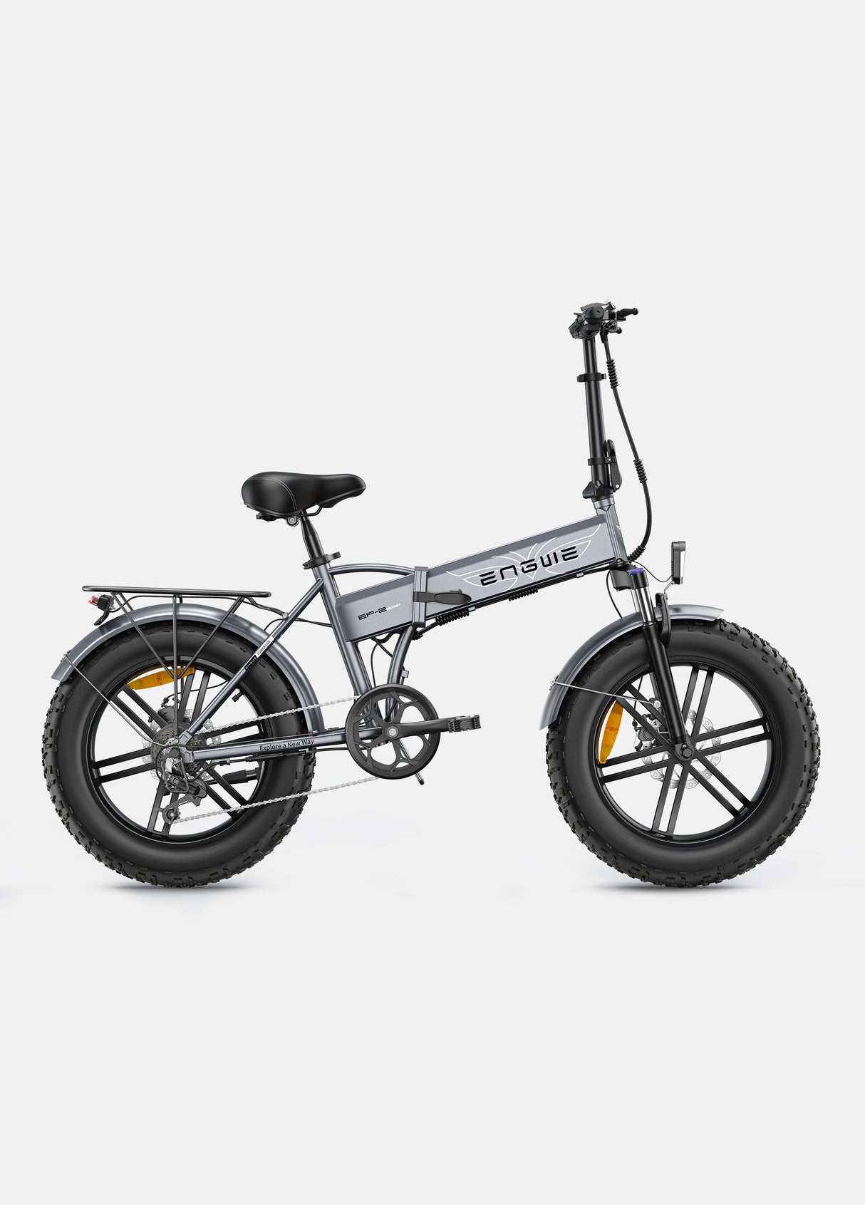 a grey engwe ep-2 boost fat tyre electric bike