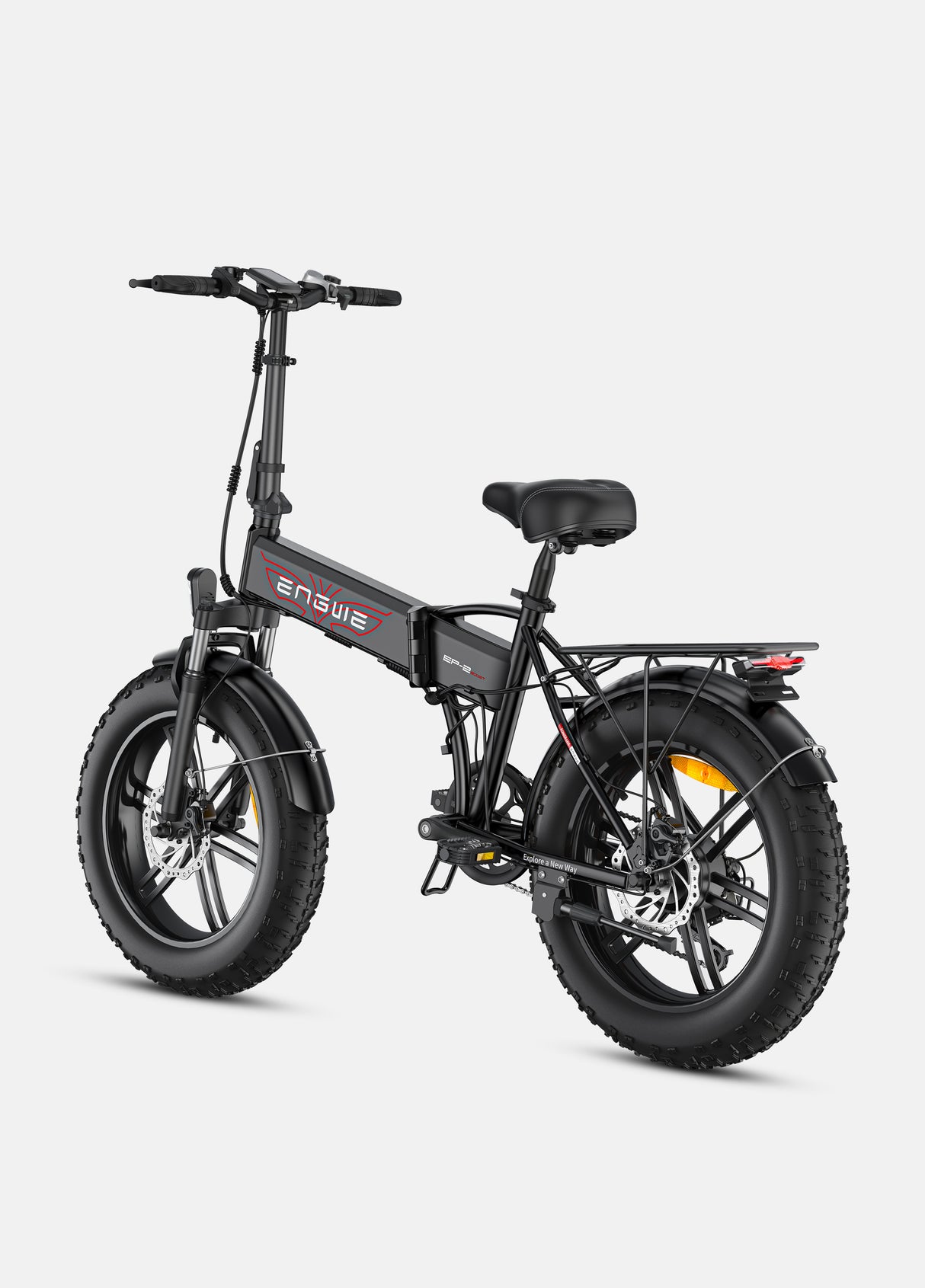 a black engwe ep-2 boost electric fat bicycle