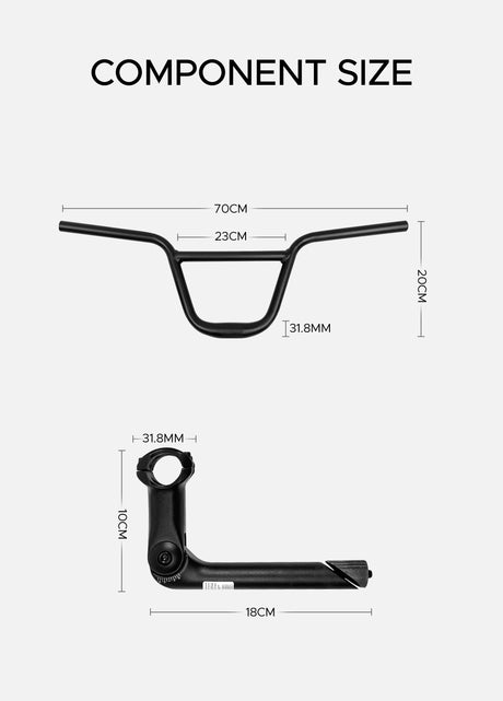 The  size of the component 