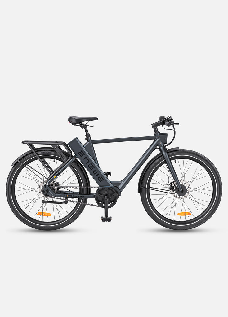 a black engwe p275 pro electric city bike