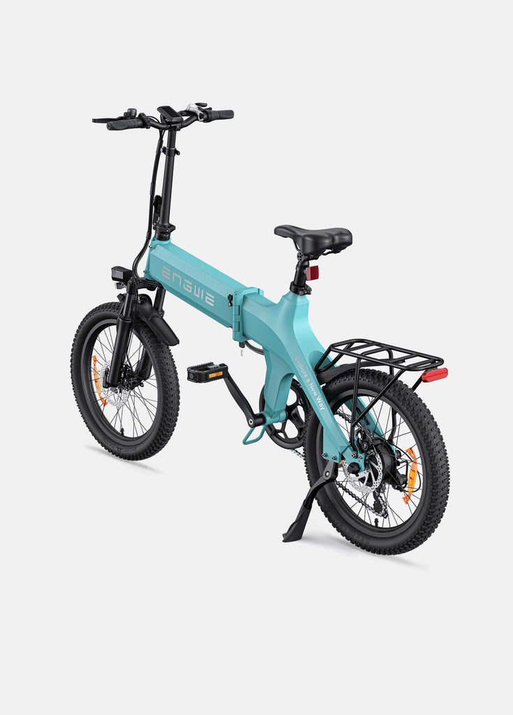 a gem blue engwe c20 pro electric bike