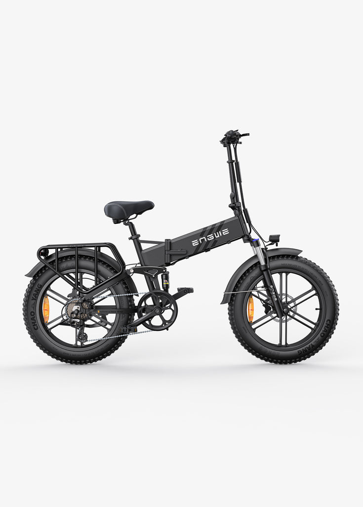 a space black engwe engine pro 2.0 electric full suspension mtb