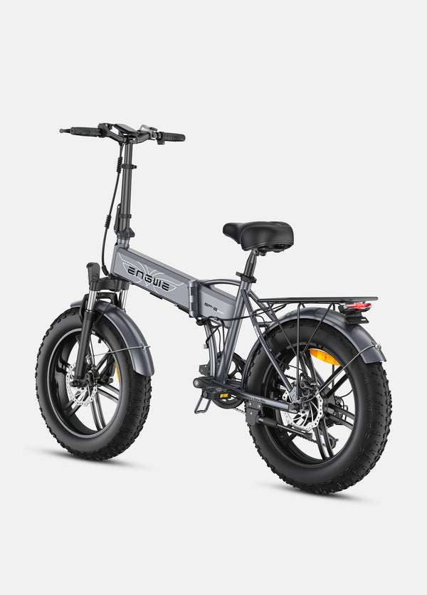 a grey engwe ep-2 boost electric fat bicycle