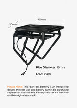 Rear Rack Battery