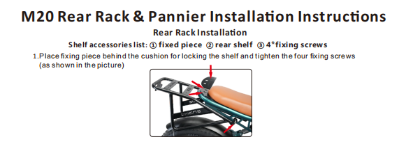 Engwe M20 Electric Bike Rear Rack – engwe uk