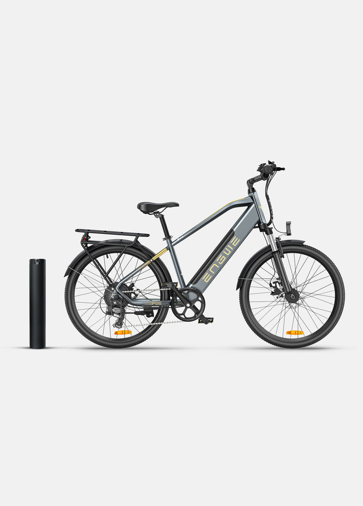 engwe p26 combo: a grey p26 e-bike and an extra battery