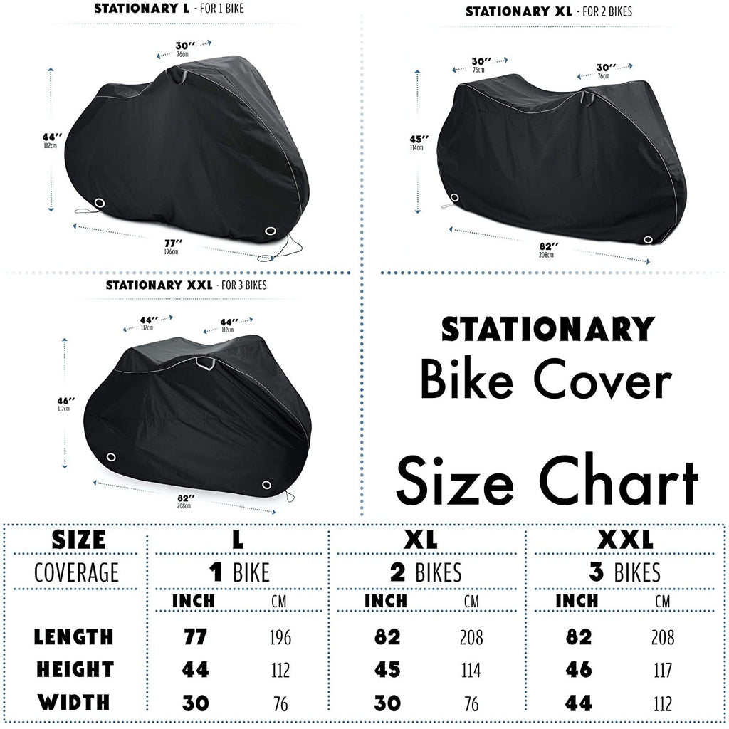 Ebike Waterproof Bicycle Cover sizes